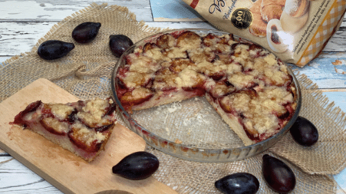 Pflaumenkuchen mit Streuseln