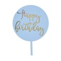 Grawer - kółko Happy Birthday w kolorze niebieskim