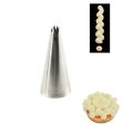 Decorative tip stainless steel 8 prongs narrow