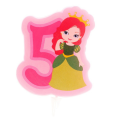 Svíčka na dort č. 1 5 princezna 9,5 cm