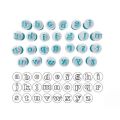 Cutters with piston small letters 1.2 cm