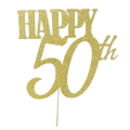Stamp - Happy 50 gold