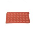 Silicone mold for heart macaroons 42 pcs