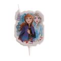Anna and Elsa cake candle