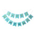 Girlanda Happy Birthday modrá