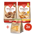 Action Bread mix White+Dark+2xRolls
