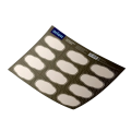 Stickers for cans Retro rectangle empty 12 pcs