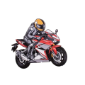 Zápich - motorkár červený