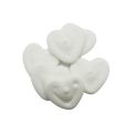 Meringues white heart 20 pcs