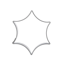 Round star cutter stainless steel