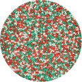 Posyp mák Christmas - bílo-zeleno-červený 80g