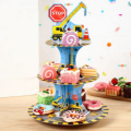 Muffin stand excavator 3 tiers