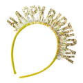 Čelenka Happy Birthday zlatá