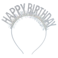 Čelenka Happy Birthday stříbrná