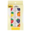 Set of chocolate decorations fruit 8 pcs