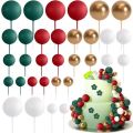 Green-red-white-golden ball set 32 pcs