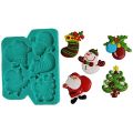 Silicone mold Christmas tree and Santa Claus