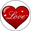 Oplatka srdce Love