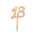 Groove number 18 thick wood gold color