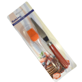 Set aus Silikon-Buttermesser und Edelstahlspatel