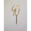 Goldverspiegelte Gravur Nummer 40