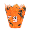 Košíčky tulipánové Halloween 36ks