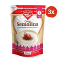 Akciový balíček 3 x CORN SEMOLINA Bezgluténová biela kukuričná krupica 250g