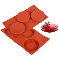 Forma silikon kruhy hladké pr. 10 cm 3 ks
