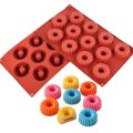 Silikon-Mini-Kuchenform mit Muster, 12 Stück