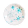 Tanier Frozen biely s vločkami 17,5 cm - 6 ks