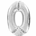 Balon srebrny 106 cm - nr. 0