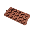 Silicone heart praline mold 15 pcs