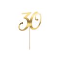 Engraving - number 30 gold