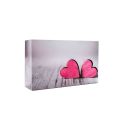 Box for desserts with a heart