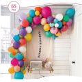 Girlanda balonów kolorowych 65 szt