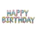 Girlanda balóny Happy Birthday barevné