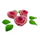 Różowy zestaw dużych pereł różowych 9 szt