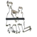 Newlyweds metal cookie cutter