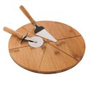 Pizza board + spatula + knife