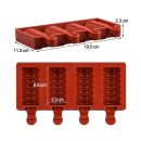 Silikonform für Twister-Eis am Stiel
