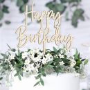 Zápich - Happy Birthday dřevěný