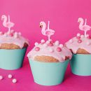 Flamingo cake candle 5 pcs