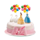 Set Prinzessin Bella und Aschenputtel + Luftballons