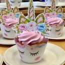 6 pcs unicorn muffin tray and basket