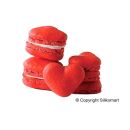 Forma silikon na makronky srdce 42 ks