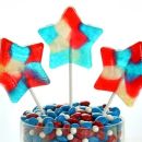 Mold silicone lollipop star 6 pcs