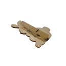 A set of wooden clothespins with an Easter bunny