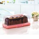 Dessert tray with lid high