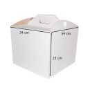 Cake box with handles 34 x 34 x 25 cm