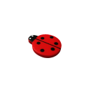 Ladybug wood 12 pcs